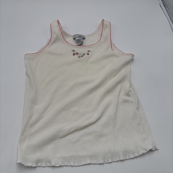 Tops - J Appel Classics Tank Top Sleeveless Womens Size Medium Strawberry's Floral Embr